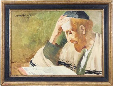 Alfréd Lakos, Untitled, Oil on board