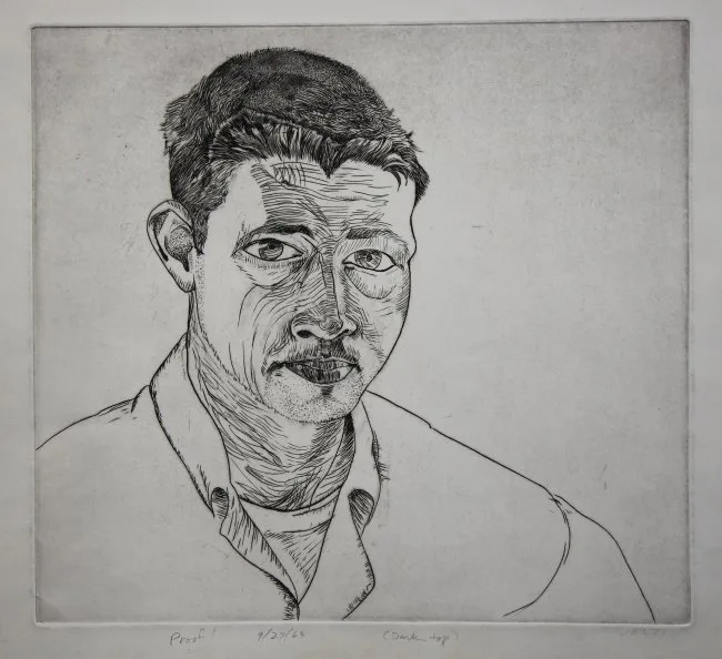 Richard Jerzy, Untitled, Etching