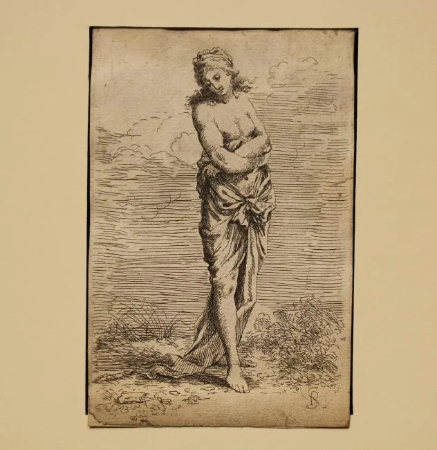 Salvator Rosa, Standing Woman, Engraving