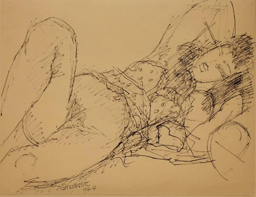 Nu by Marcel Gromaire, Ink, offered Jul 2019