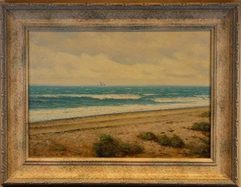 Untitled by Fred Daniels, Oil on board, sold Jul 2019