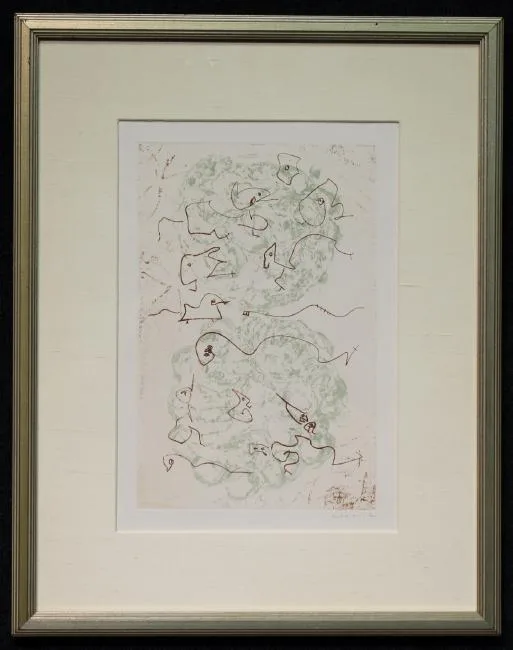 Les Chiens ont soif by Max Ernst, Color Etching, sold Jul 2019