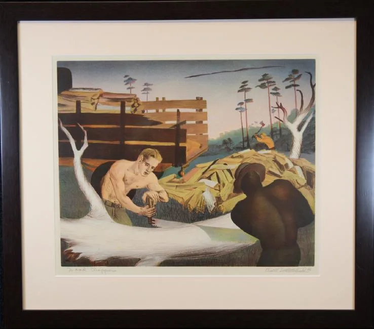 Wood Choppers by Buell Whitehead, print (other), offered Jul 2019