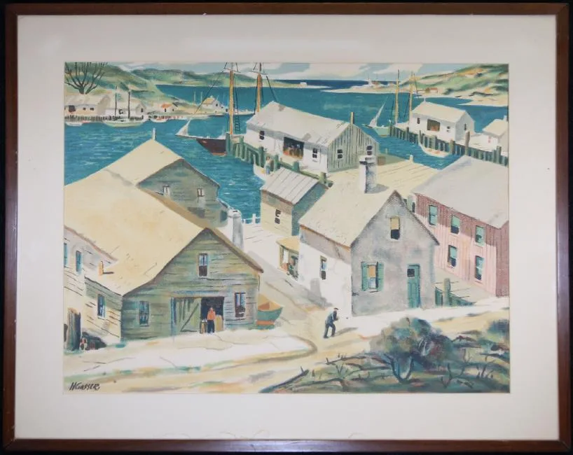 Untitled by Henry Gasser, Lithograph, offered Jul 2019