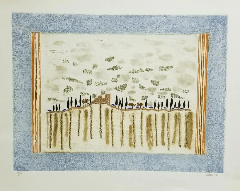 Louttre.B, Arches France, Lithograph