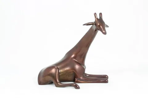 Small Giraffe by Loet Vanderveen, Bronze, sold Sep 2019