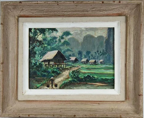 Henri Mege, Untitled, Oil on Panel