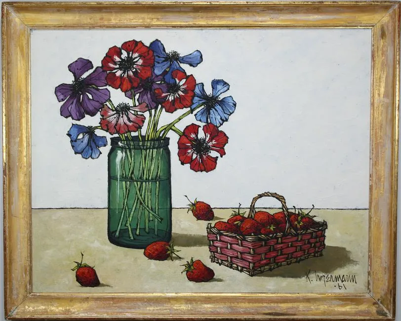 Untitled by Keith Ingermann, Oil on masonite, sold Sep 2019