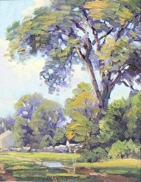 Untitled by Charles Gordon Harris, Oil on board, offered Sep 2019