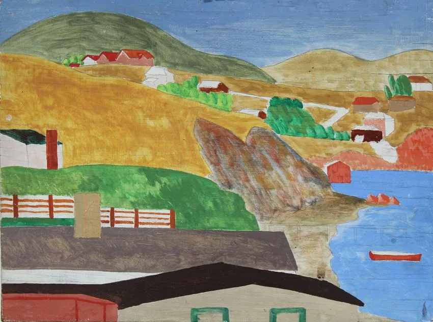Untitled by James McCray, Oil on board, offered Sep 2019