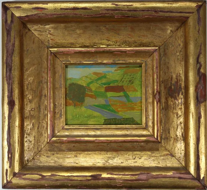 Untitled by Grégoire Michonze, Oil on wood, sold Sep 2019