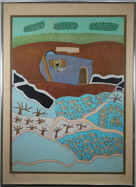 Untitled by Shalom Moskovitz, Lithograph, offered Sep 2019