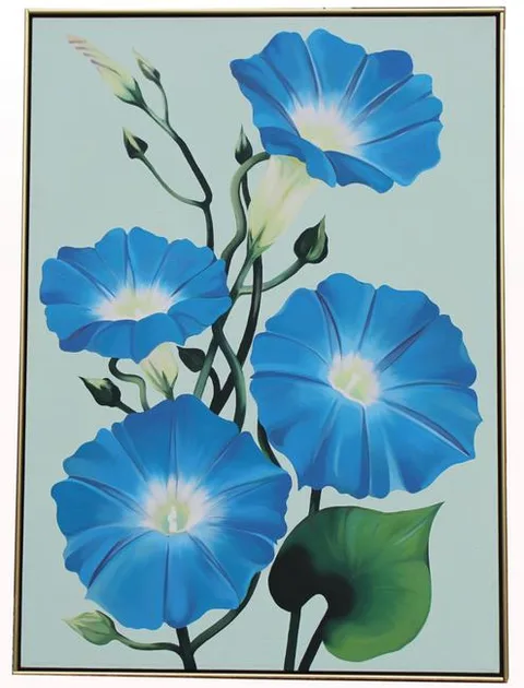 Lowell Nesbitt, XXIV - Morning Glories - '77, Oil on Canvas