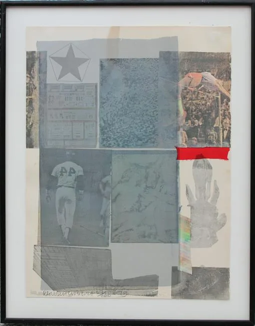Back Out by Robert Rauschenberg, Collage, sold Oct 2019