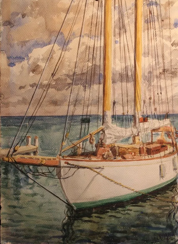 Robert A. Herzberg, Untitled, Watercolor