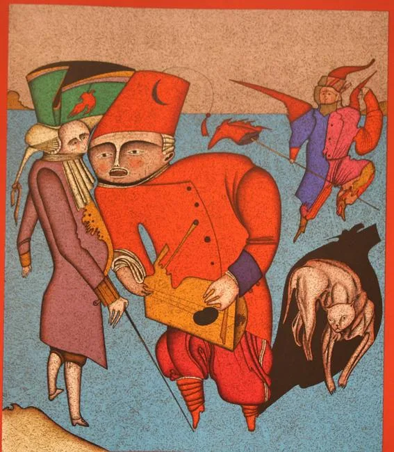 Untitled VIII by Mihail Chemiakin, Color Lithograph, sold Oct 2019
