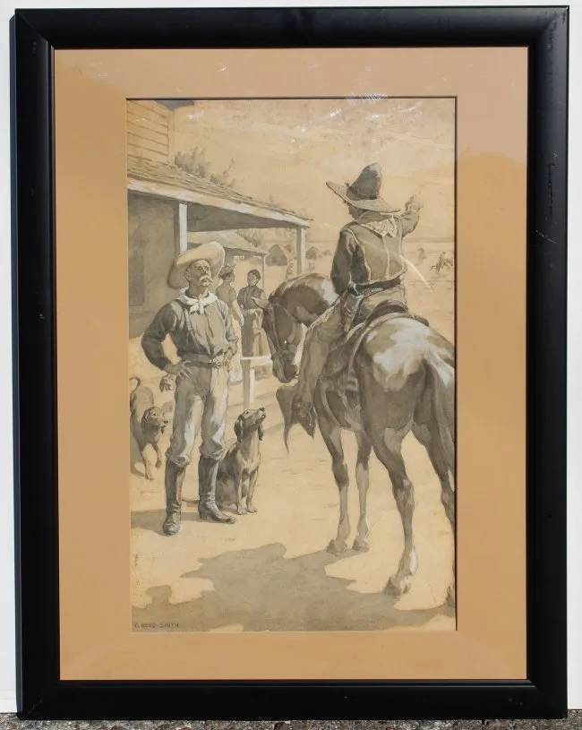 Untitled by Elmer Boyd Smith, Watercolor/gouache, offered Oct 2019