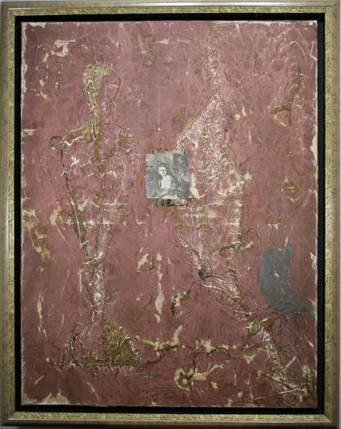 Pierre-Marie Brisson, Portrait III, Mixed media on canvas