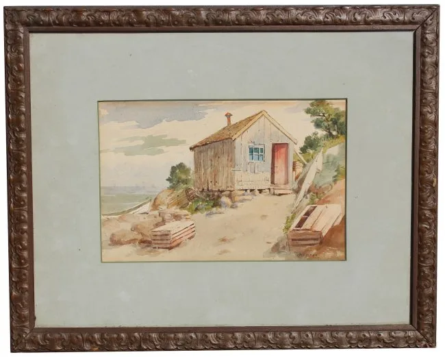 Untitled by John B. Foster, watercolor, offered Oct 2019