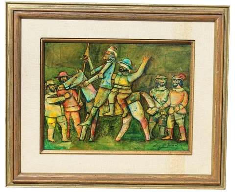 Luis Alberto Solari, Untitled, Mixed Media on Board