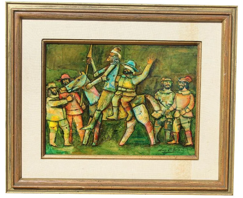 Luis Alberto Solari, Untitled, Mixed Media on Board