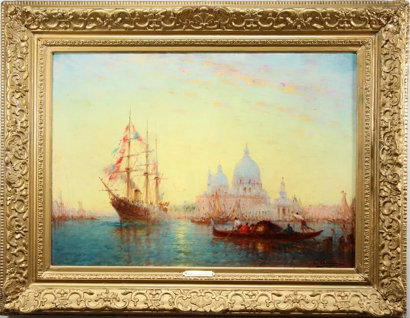 Untitled by Charles Clément Calderon, Oil on canvas, sold Dec 2019