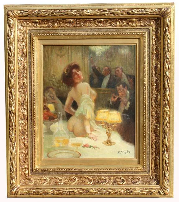 Untitled by Karel Špillar, Oil on canvas, sold Dec 2019