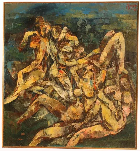 Appukuttan Achary, Untitled, Oil on canvas