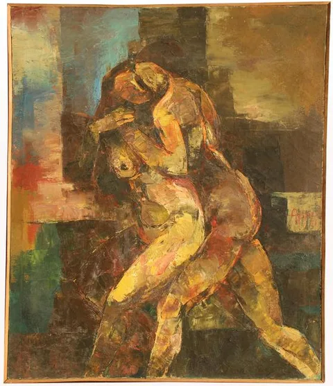 Appukuttan Achary, Untitled, Oil on canvas