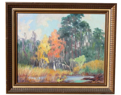 Rachel Stearns, Swamp Maple, Oil on Canvas
