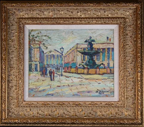 Untitled by Antoine Blanchard, Oil on canvasboard, offered Dec 2019