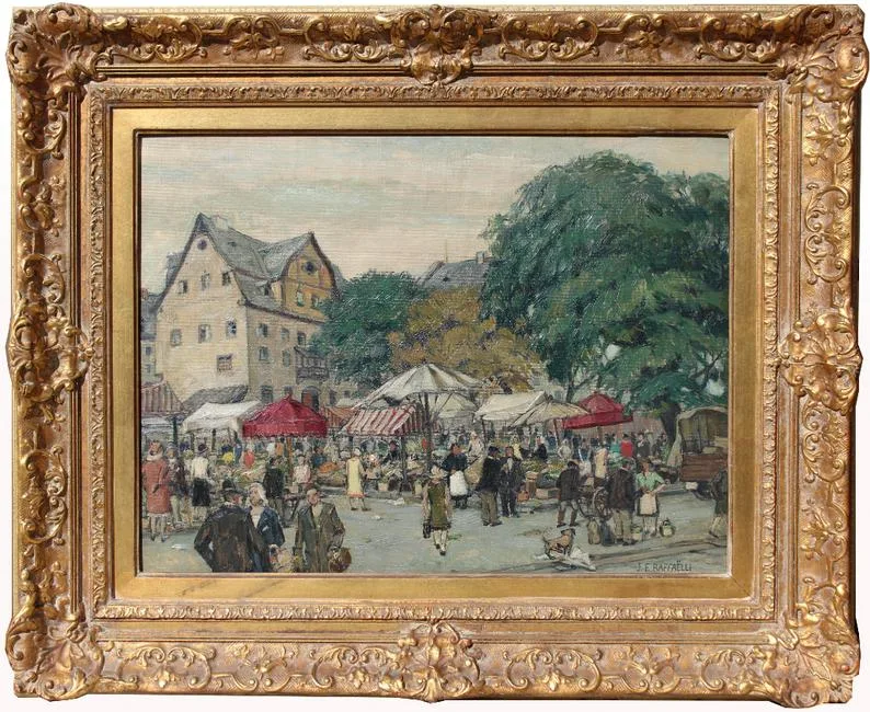 Untitled by Jean-François Raffaëlli, Oil on board, sold Dec 2019