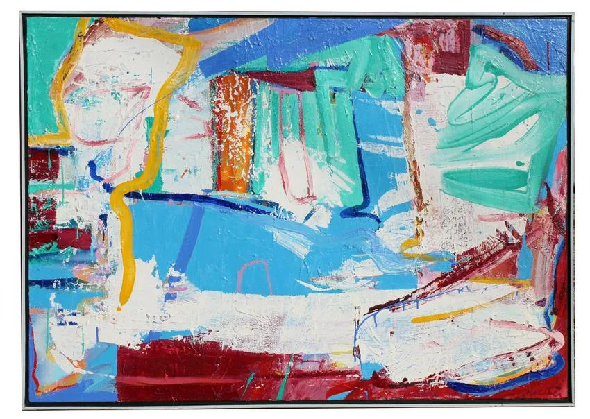 Thomas Koether, The Crossing, Oil on Canvas