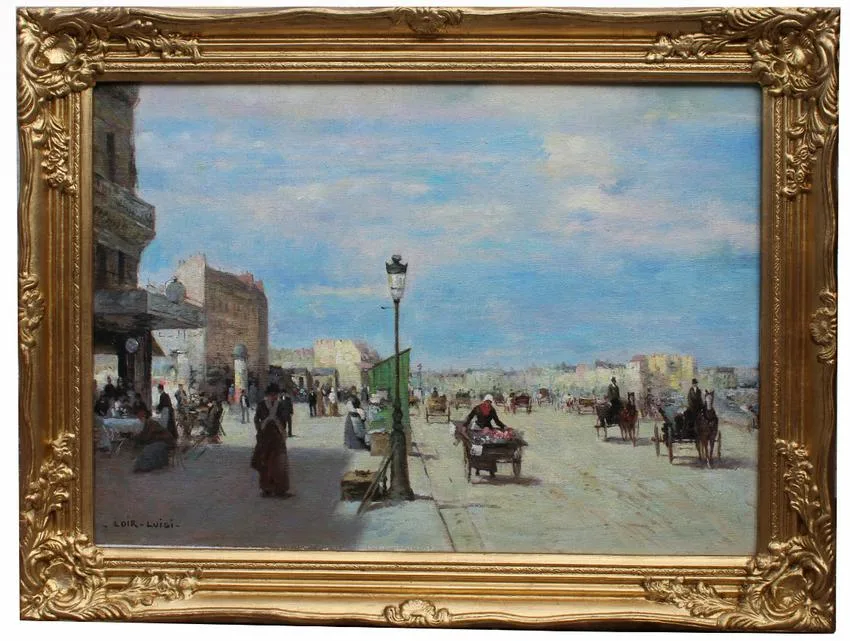 Untitled by Luigi Loir, Oil on board, sold Dec 2019