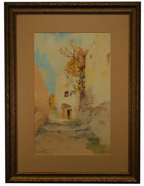 Prosper Louis Senat, Capri, Watercolor