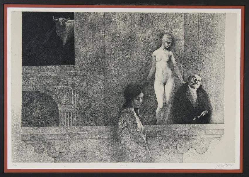 The Jolly Corner by Peter Milton, Etching, offered Dec 2019