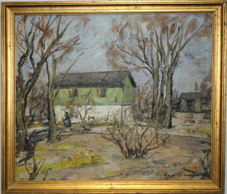 Untitled by Carl Joseph Schwenn, Oil on canvas, sold Dec 2019