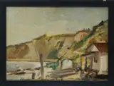 Shore Line Beyond Santa Monica, Helmuth Stone Gallery 2019