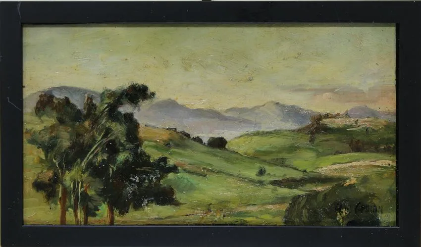 Untitled by Henry Cannon, Oil on board, sold Dec 2019
