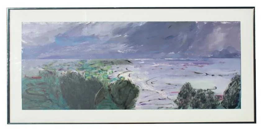 Farideh Golbahar, Dusk, Oil & Lacquer