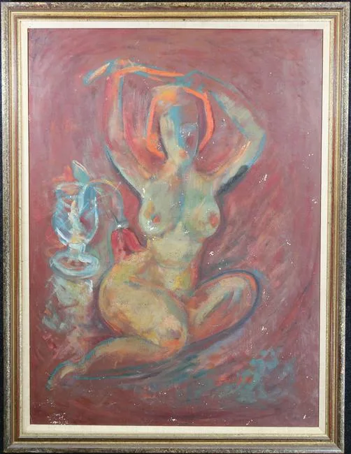 Untitled by John Shayn, Oil on board, offered Dec 2019