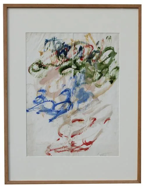Thomas Koether, Study with Three Rhythms, Oil on Paper