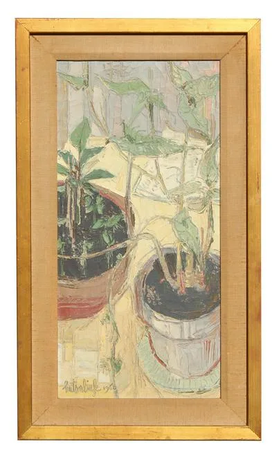 Untitled by Liuboslav Hutsaliuk, 1960, Oil on canvas, sold Jan 2020