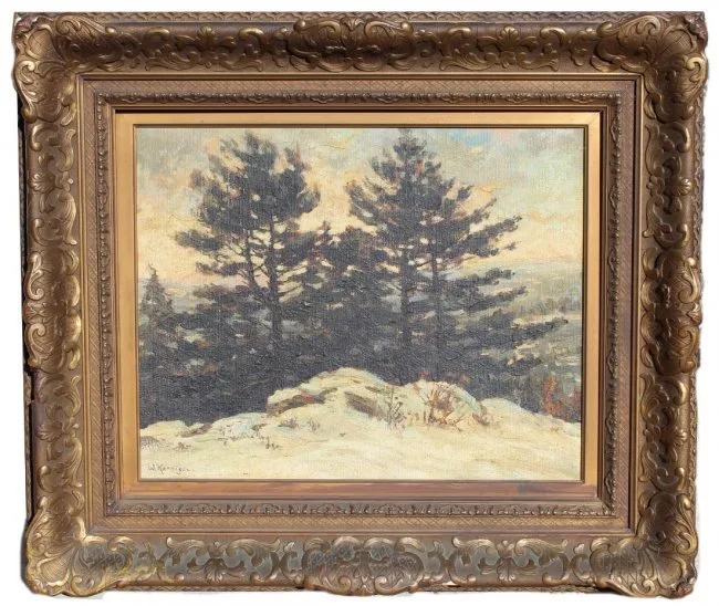 Untitled by Walter Koeniger, Oil on Board, offered Jan 2020