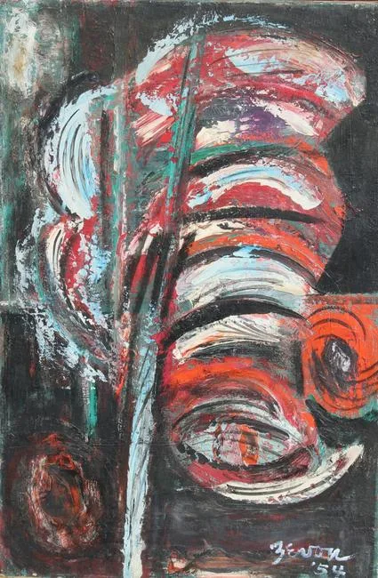 Untitled by Irene Zevon, Oil on Canvas, offered Jan 2020