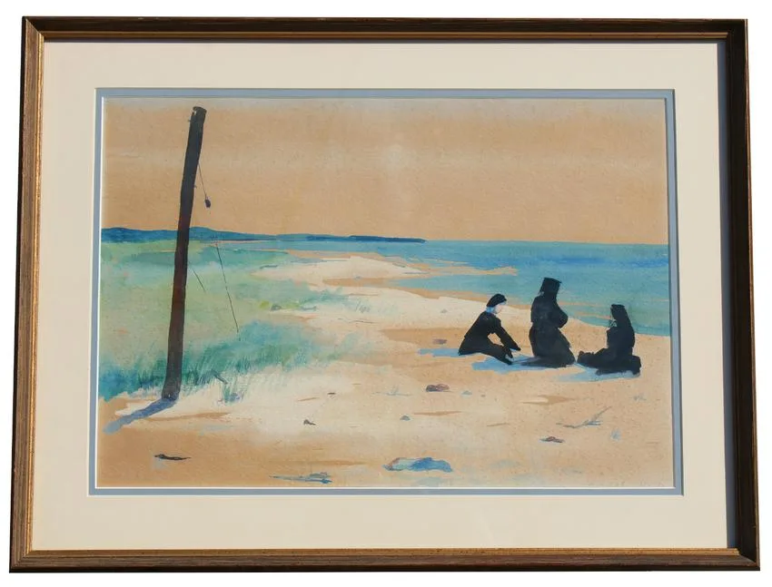 Three Nuns by Edward Lis, Watercolor, offered Jan 2020