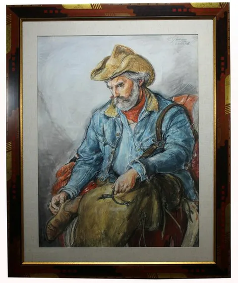 Sheldon Schoneberg, Untitled, Charcoal and Pastel