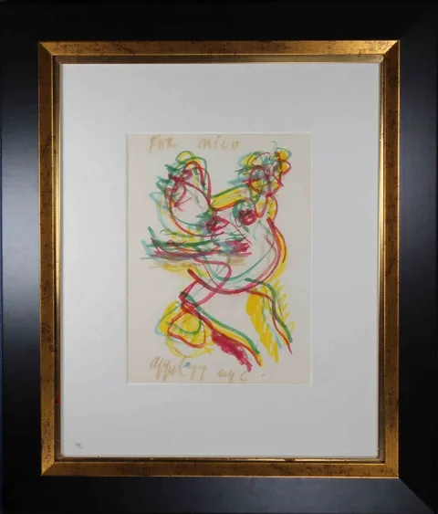 Untitled by Karel Christiaan Appel, pen on paper, offered Jan 2020