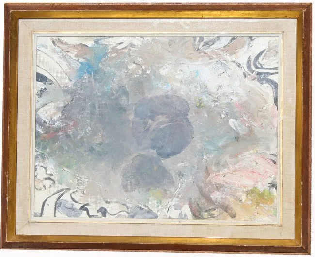 Untitled by Newton Stubbing, oil on board, offered Mar 2020