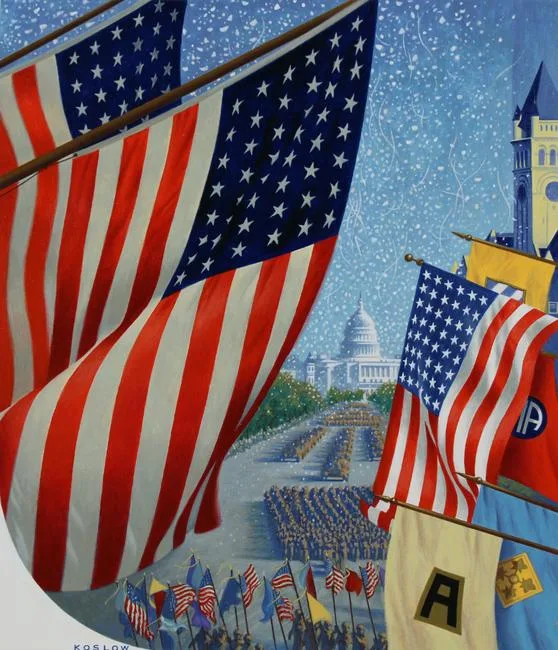 Distinguished Soldiers by Howard Koslow, Acrylic on Illustration Board, sold Mar 2020